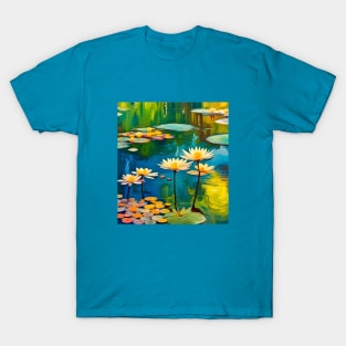 Water Lilies (tribute to Monet) T-Shirt